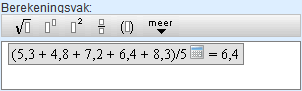 berekening ingevoerd