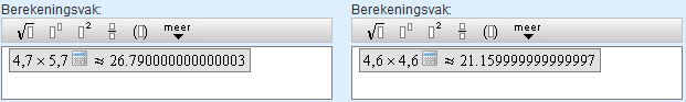 voorbeeld met afwijking van 3 biljardste
