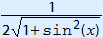 square root(1 + sin^2 x)