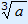 cubic root(a)