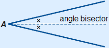 angle with bisector drawn