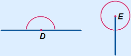 A straight angle and full rotation